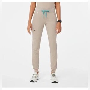 Figs Zamora Scrub Pants Sandstone Jogger Size L